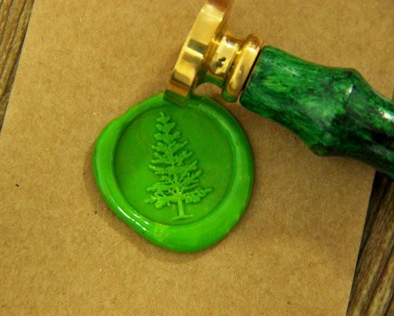 Pine tree Wax Seal Stamp/ wedding Sealing Wax Seal/--WS004