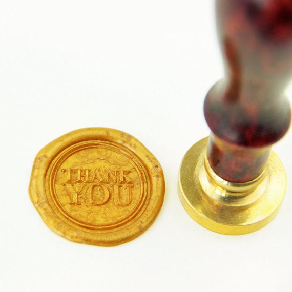 Thank you Wax Seal Stamp/Christmas gift/wedding wax seals/ invitation seals/envelope seals--WS145