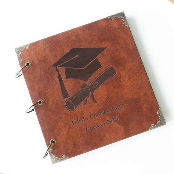 Personalized Graduation Engraved Photo Album/ Scrap booking Album /Gra –  DokkiDesign