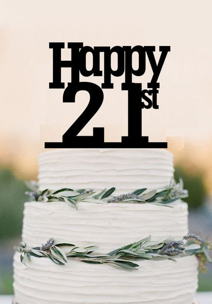 personalized birthday Cake Topper,21st Cake Topper,custom birthday cake topper birthday Decorations,birthday party decro