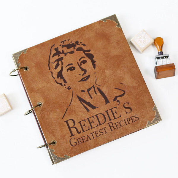 50 Pages Personalized Receipe Book /Monogrammed Engraved Photo Album/Adventure Photo album/ Kraft Scrapbook Album // guest book