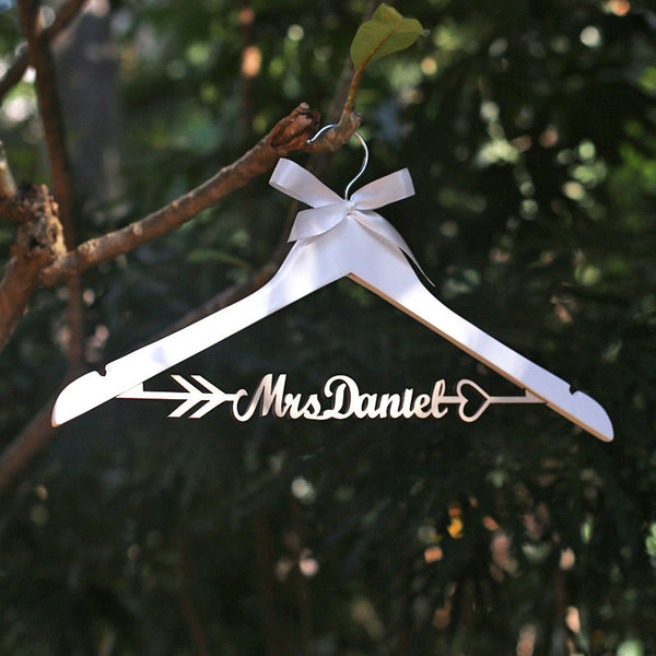 Rustic Wedding Dress Hanger Personalized Bride Dress Hanger Wedding Coat Hanger