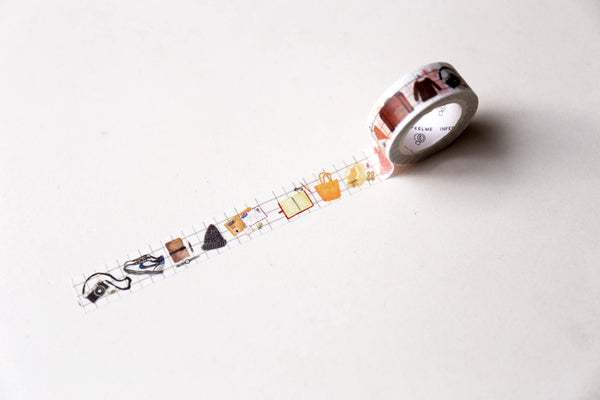 Travel Washi Tapes/ Floral Washi Tape/Striped Washi / Masking tape/ japanese washi tape/Planner Supplies/OT0107