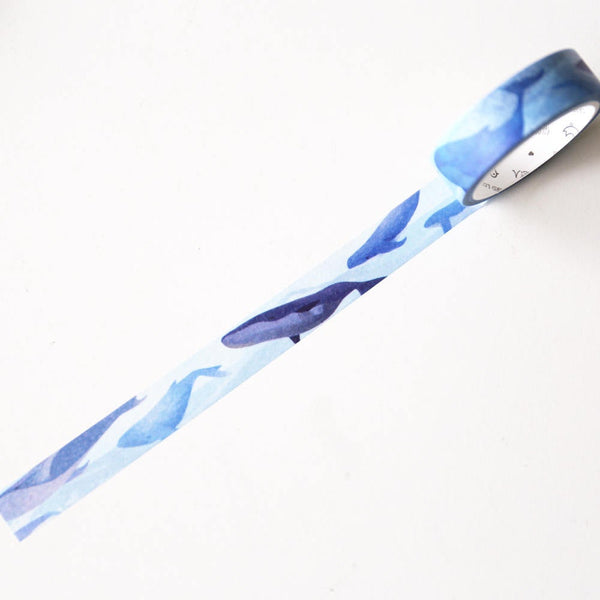 Whales Washi Tape/Striped Washi / Masking tape/ japanese washi tape/Planner Supplies/OT0103