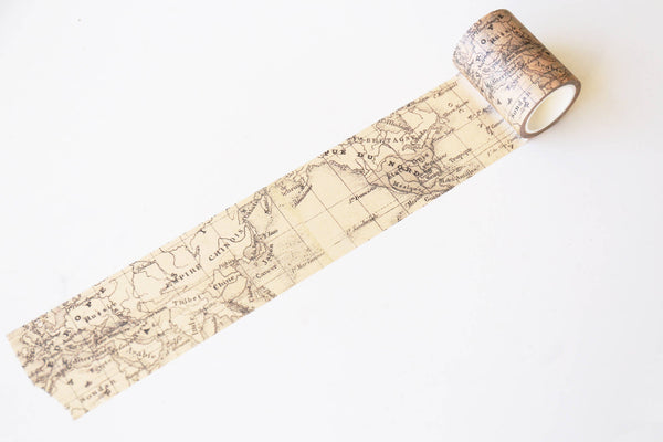 Vintage world Map Washi Tape/vintage paris Washi / Masking tape/ japanese washi tape/Planner Supplies/OT073