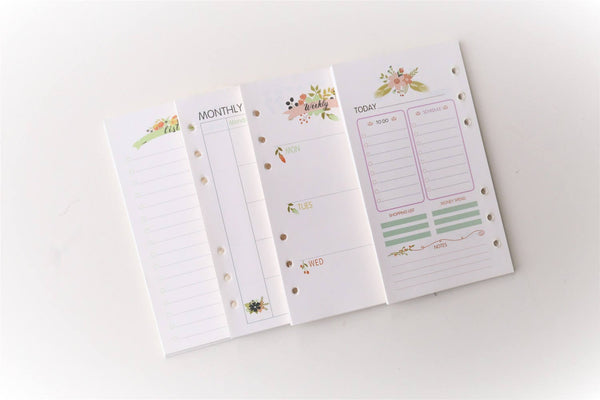personal Floral theme Planner Inserts /Weekly Inserts /Monthly Inserts/Daily grid/To do list/