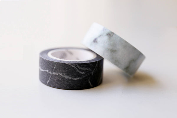 Set of 2 Marble Washi Tapes/ Floral Washi Tape/Striped Washi / Masking tape/ japanese washi tape/Planner Supplies/OT068