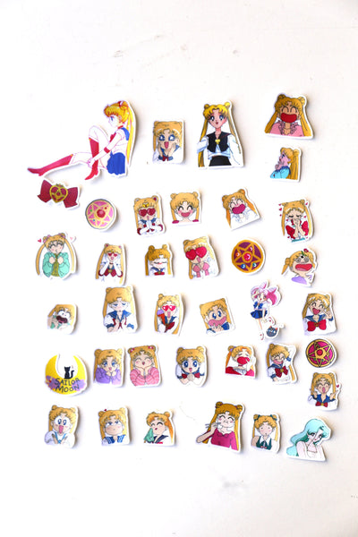 Sailor Moon sticker set/ Planner Stickers/ Filofax Stickers/Lap top stickers/Scrapbook Sticker