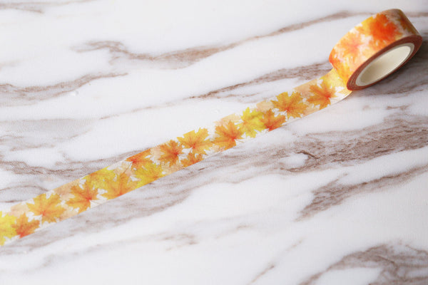 Autum maple leaf Japanese Washi Tape /fall season l decorative washi tape/ Masking tape/ japanese washi tape/Planner Supplies/OT030