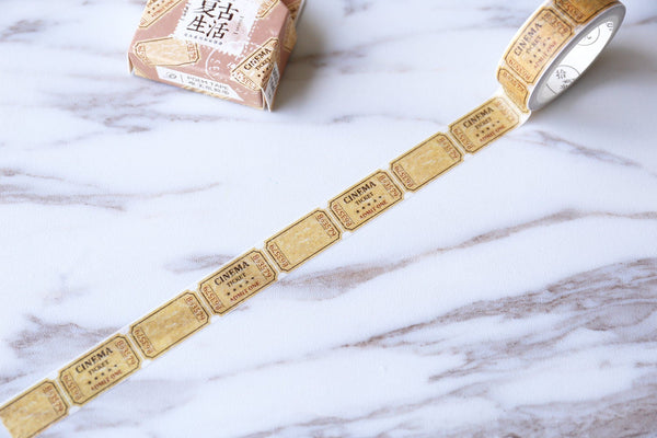 Vintage Washi Tape / Movie Tickets Washi Tape /cinema ticket Washi / Masking tape/ japanese washi tape/planner tape/OT080