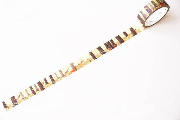 Fox Forest Washi Tape/autumn tapes/ Masking tape/ japanese washi tape/Planner Supplies/OT063
