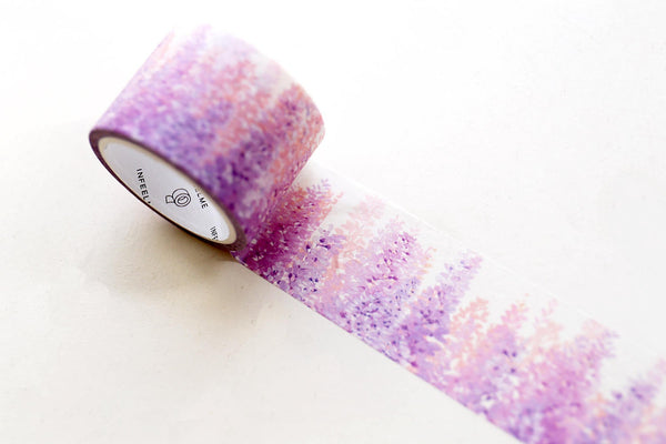 Purple floral Washi Tape/Striped Washi / Masking tape/ japanese washi tape/Planner Supplies/OT0101