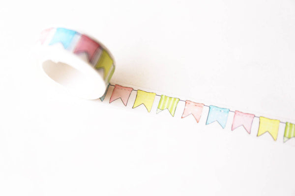 Colorful Banner Washi Tape/Striped Washi / Masking tape/ japanese washi tape/Planner Supplies.OT083