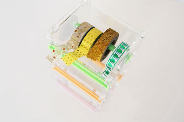 3 Colors Avaibale /Washi Tape Dispenser Organizer/Washi Tape Dispenser Storage Case/Acrylic Tape Dispenser