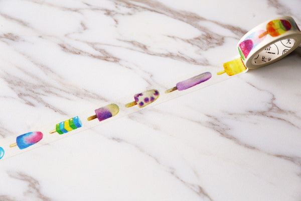 Summer ice sucker Japanese Washi Tape /colorful decorative washi tape/ Masking tape/ japanese washi tape/Planner Supplies/OT043