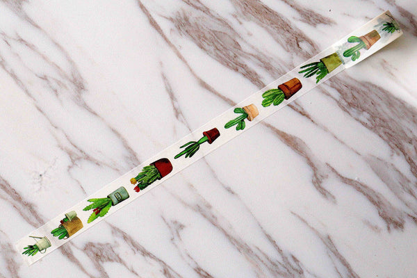 Cactus Pot Plants Washi Tape/Succulent Washi Tape/ Cactus Washi Tape /flowers Washi tapes /plant washi tape