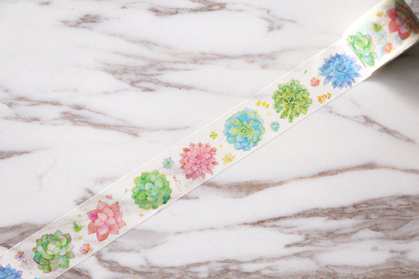 Succulent plants pattern washi tape/fun washi tape/ Masking tape/ washi tape/Planner Supplies/planner accessories