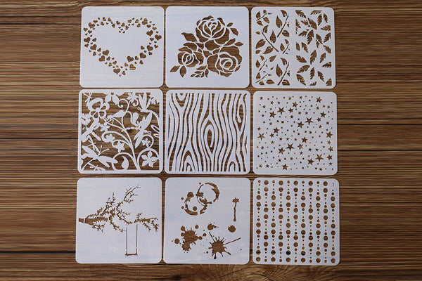 Planner Stencil, masking stencil /Bullet Journal Stencil,Stencil Template, Filofax Stencil, Metal, planner supplies, Wreath template Stencil