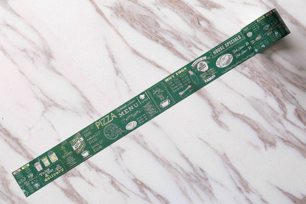 Pizza Washi Tape/Food Menu Washi Tape/ Restaurant Washi tape /Black Board Washi/Hotdog Washi tape/ Hand Writing Washi tape