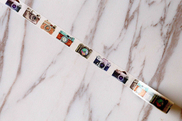 Retro Camera Washi Tape/ Vintage, Photo, Photography Washi tape/ Antique Camera Washi Tape/Planner Supplies/planner accessories