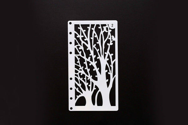 Tree stencil /Journal Stencil /Notebook Stencil/ tree and banch Bullet Journal Stencil/ plastic Stencil
