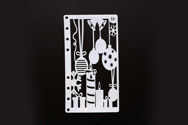 birthday stencil /Journal Stencil /Notebook Stencil/ snowflake Bullet Journal Stencil/party stencil / plastic Stencil