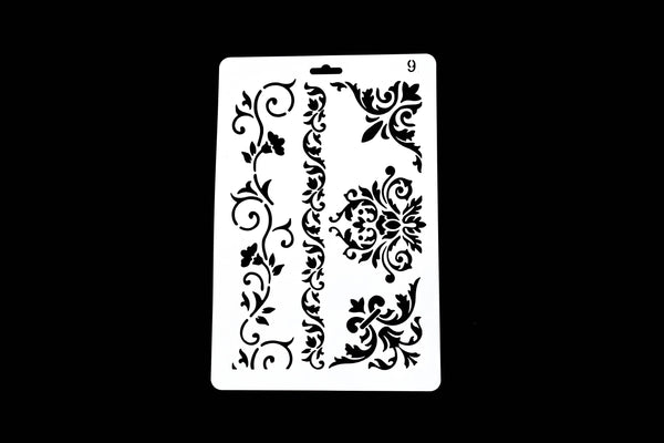 Fleur flower stencil /Journal Stencil /Notebook Stencil/flowers stencil /Bullet Journal Stencil/Branch stencil