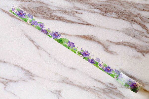 Lotus washi tape/ Purple Washi Tape/Purple Lotus washi tape/Purple Plant Washi Tape / Masking tape/ japanese washi tape