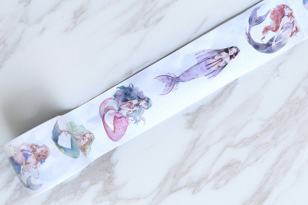 Mermaid Washi Tape/beauty washi tape /beautiful fish washi tape /myth Mermaid washi tape /girl washi tape/serena washi tape