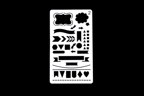 Block stencil /clouds Journal Stencil /Notebook Stencil/geometrical figure stencil /flag stencil /Bullet Journal Stencil/ plastic Stencil