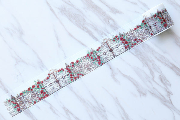 Rose Washi Tape/ Rose Manor Washi Tapes/Japanese washi Tape/Decorative Stickers / red rose washi tape/beautiful flowers washi tape