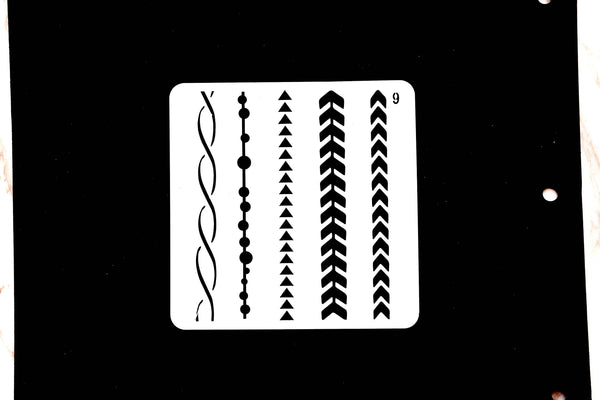 star stencil /Symbol Journal Stencil /Notebook Stencil/ circle dot stencil /Bullet Journal Stencil/ plastic Stencil