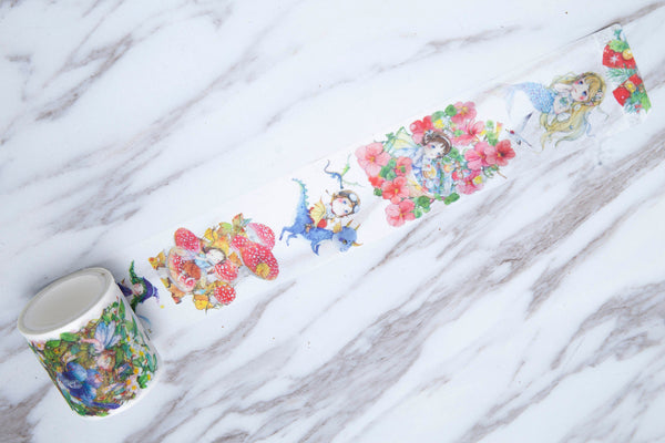 Magic wizard girl washi tape/mermaid Washi Tape / Deco Tape /Magic School Washi Tape,Masking Washi Tape,sakura washi