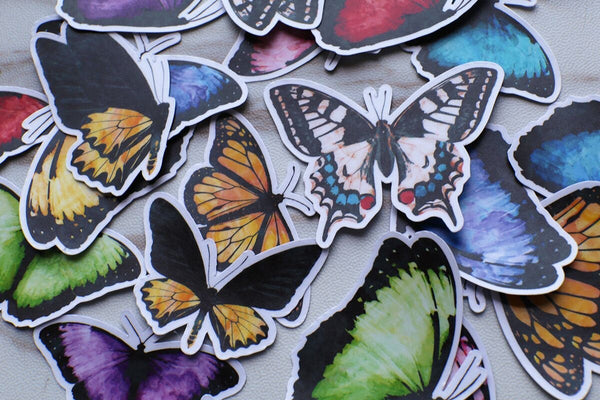 colorful Butterfly stickers set/ Planner Stickers/ Filofax Stickers/Lap top stickers/Scrapbook Sticker