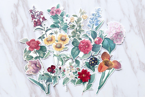 sunflowers stickers set/beautiful flowers stickers/plants and flowers stickers/ Planner Stickers/ Filofax Stickers