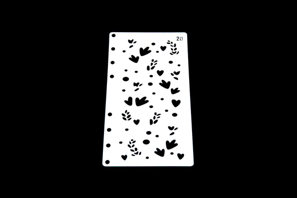 footprints Bullet Journal Stencil/Footsteps stencil/Notebook Stencil/ snowflake Bullet Journal Stencil/party stencil / plastic Stencil