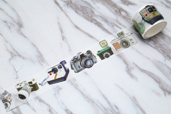 Retro Photography Washi Tape/ Vintage camera washi tape / Antique Camera Washi Tape/Planner Supplies/planner accessories