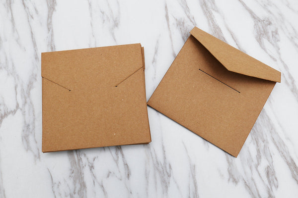 Recycled Rigid Kraft Paper 3 CD Sleeves /Kraft sleeves /kraft envelope /CD envelopes