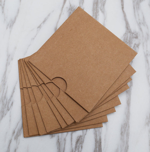 kraft paper sleeves /Recycled Rigid Kraft Paper 3 CD Sleeves /Kraft sleeves /kraft envelope /CD envelopes