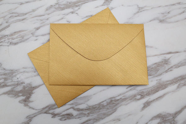 25pcs Rectangle gold color paper Envelopes /wedding invitation envelopes / Envelopes/gift packing