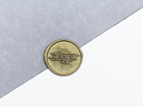 Retro airplane Wax Seal Stamp/plane Wax Seal Stamp/aircraft Wedding wax seal stamp/wedding wax seal kit