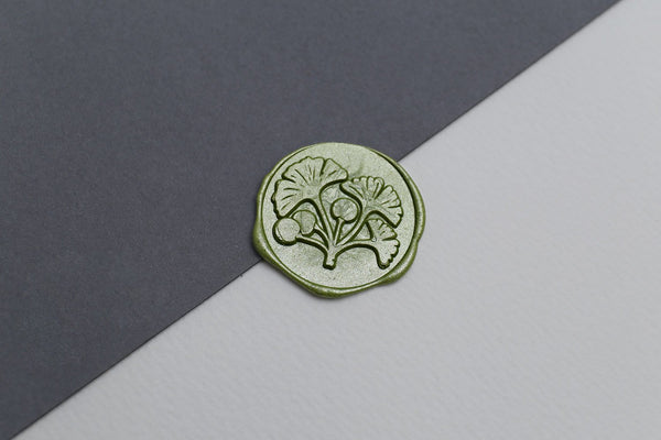 Ginkgo Wax Seal Stamp/ginkgo leaf Wax Seal Stamp/autumn leaves Wedding wax seal stamp/wedding wax seal kit