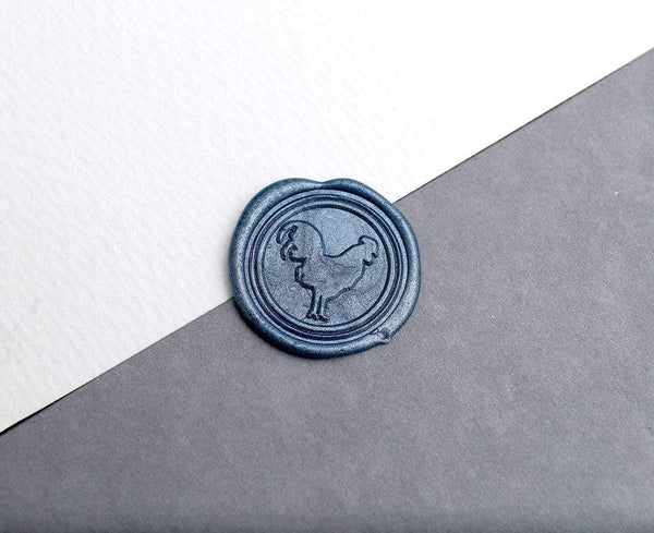 Rooster Wax Seal Stamp/cock Wax Seal Stamp/Custom big rooster Sealing Wax Stamp Kit/chicken wax stamp