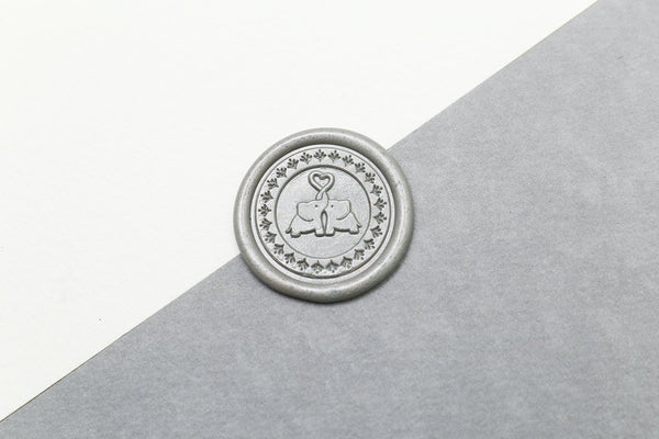 Elephant Wax Seal Stamp/Cute elephant Wax Seal Stamp/tropical Wedding wax seal stamp/greenery plant wedding wax seal kit