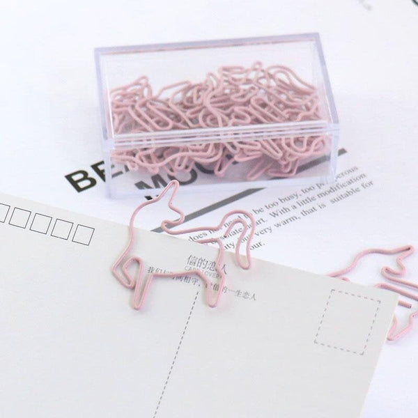 Unicorn Paper Clips, pink unicorn Metal Paper Clip,Binder Clips, Office Supplies,Planner Accessory