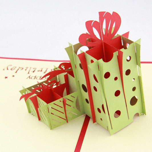 Birthday gift boxes in POP UP CARD wedding invitation card birthday invitation card