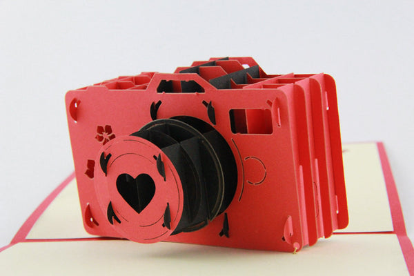 Vintage lomo camera in POP UP CARD