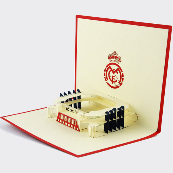 Real Madrid Stadium pop up card/ 3d card/Real Madrid souvenir