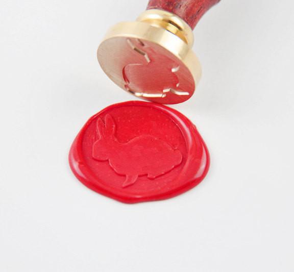 Bunny wax seal stamp rabbit stamp-WS096