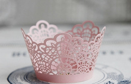 Pack of laser cut love cat cake cupcake wrappers for wedding party tea party cupcake decoration Grape vine wedding/ Manor wedding